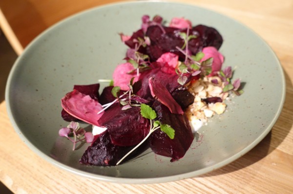 Zev's Bistro Pic 1 - Beets Anise Yoghurt Hazelnut 17