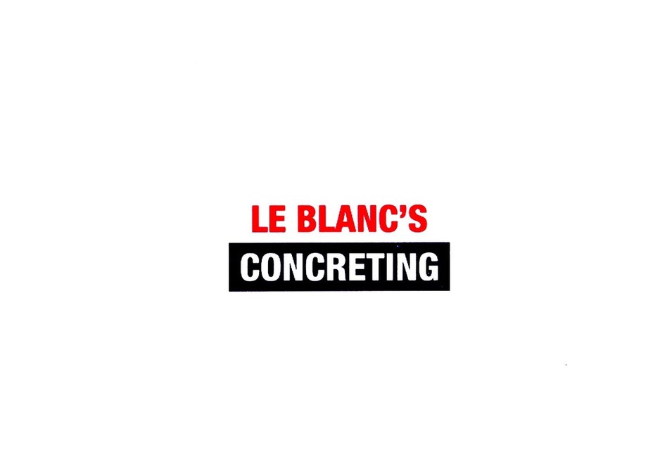 Le Blanc's Concreting Pic 1 - Le Blancs Concreting Servicing your local area