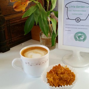 Little Garden Cafe Pic 4 - Rainforest Alliance Certified Coffee used at Little Garden Cafe