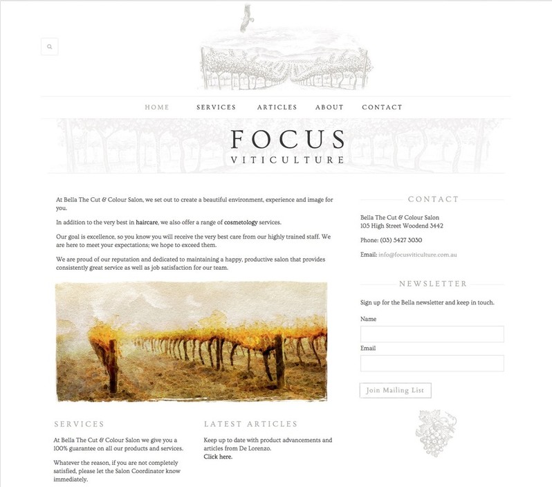 One Tree Hill Design Pic 1 - Focus Viticulture BrandingPrint DesignWebsite