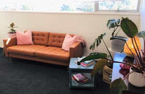 Counselling Suites Pic 2 - Lovely sun and plant filled shared waiting room