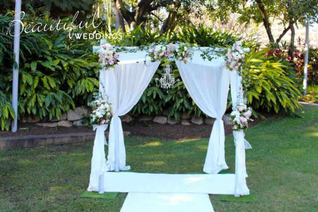 Beautiful Weddings Pic 1 - Garden wedding arbour by Beautiful Weddings Brisbane