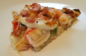 Merlins Pizza Pic 3 - Calamari prawns crab ham cheese onion more Yummo