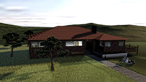 Shadows 3D Pic 2 - 3 bedroom House front view