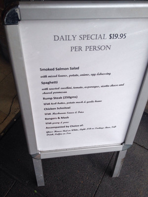 Zellini's Restaurant Pic 2 - Daily specials