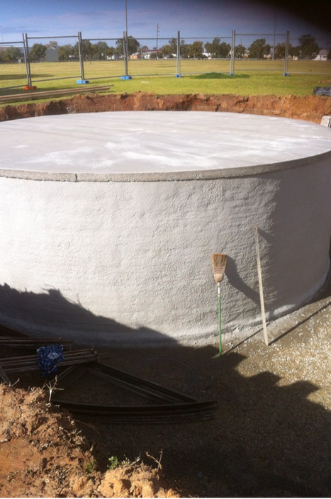 Town & Country Concrete Water Tanks Pic 1 - A typical Town Country Concrete 98000 litre underground water tank strengthened roof Dubbo