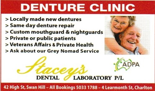 Stacey's Dental Laboratory Pic 1 - Staceys Denture Clinic Swan Hill Charlton