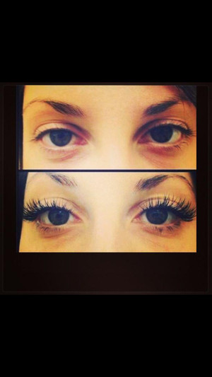 Kirsty's lashes Pic 5 - Before and after shot