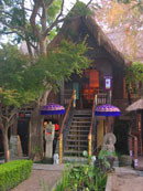 EARTH & SKY shiatsu massage Pic 1 - The balinese hut set in the Japanese garden