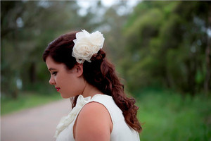 All About Romance Pic 3 - Ada Triple Flower Fascinator