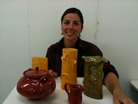 Perth Pottery & Sculpture Classes Pic 2 - Student and creation