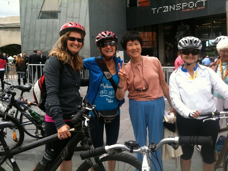 Melbourne By Bike Pic 1 - We became the tourist attraction