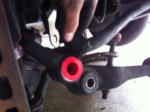 Mobile Car Mechanic Pic 4 - Replacing front lower control arm bushes on a 1996 FORD FALCON