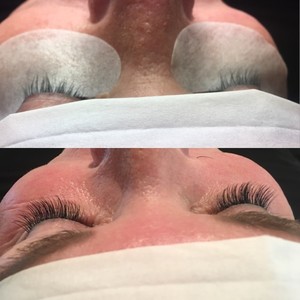 Lash Esthetica Pic 3 - Before and after silk lash extensions