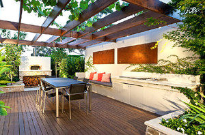 Ian Barker Gardens Pty Ltd Pic 5 - Innovative design in a small Balwyn courtyard space designed and constructed by Ian Barker Gardens