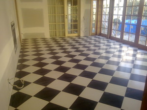 Tile laying company Pic 2 - Porcelain checkerboard