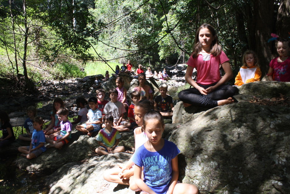 Ananda Marga River School Early Childhood Centre Pic 1 - River School students enjoying the tranquility of our beautiful rainforest and creek