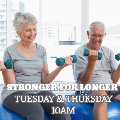 No Regrets Personal Training Pic 1 - Our Stronger For Longer class for Older Adults learning how to improve movement and strength in their later years