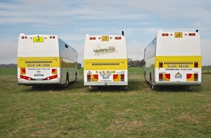 B C & E J Ellis Pty Ltd Pic 3 - Parked at one of the wineries in the Rutherglen Wine region