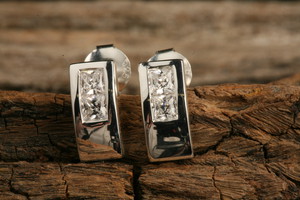 Rodeo Drive Jewellery Pic 2 - silver echo earrings