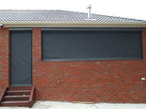 Shade 'N' Sails Pty Ltd Pic 2 - outside view with mesh Ziptrak blinds