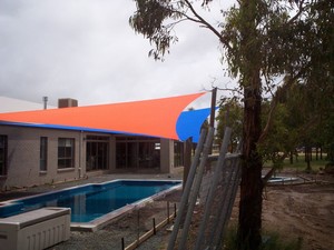 Shade 'N' Sails Pty Ltd Pic 5 - shade sails over outdoor pool