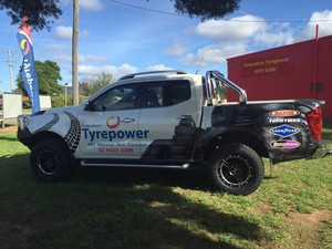 Federation Tyrepower Pic 4 - Federation Tyrepower ute by Corowa Signs