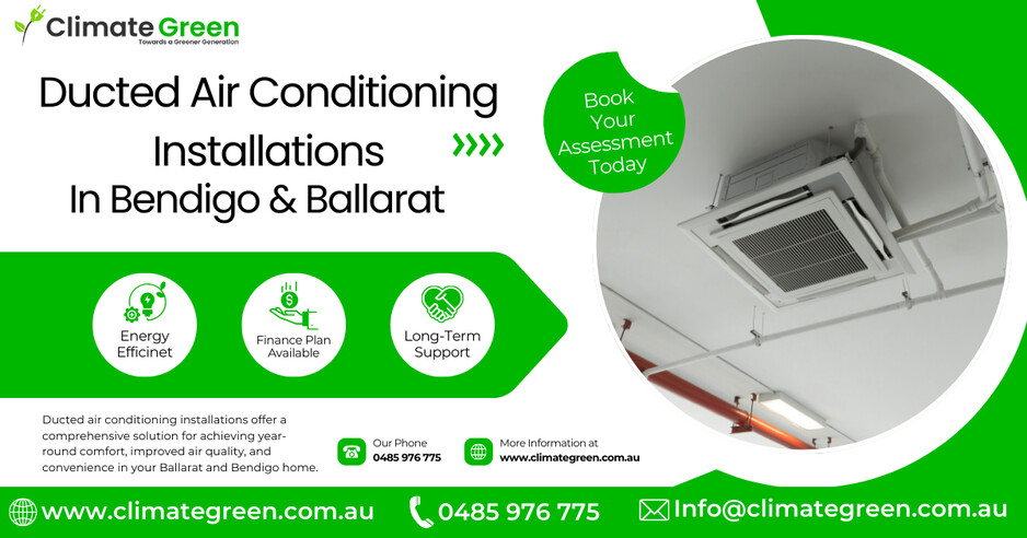 Climate Green Pic 1 - One Of the Best Ducted air Cooling Installations In Melbourne