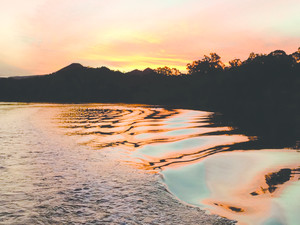 Byron Bay Eco Cruises & Kayaks Pic 3 - Sunset on the Brunswick River