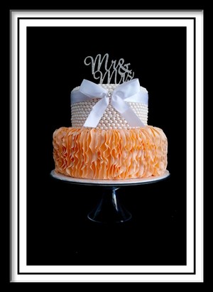 JR Cake Designs Pic 4 - Beautiful Wedding Ruffle cake