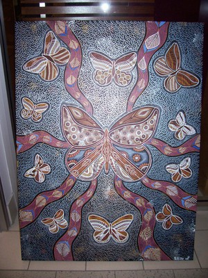 Wynnum Aboriginal Art Gallery Pic 4 - butterfly dreaming 1 artist sheldon fritz