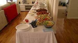 A Class Wedding and Party Catering Pic 5 - Buffet set up For 50 people