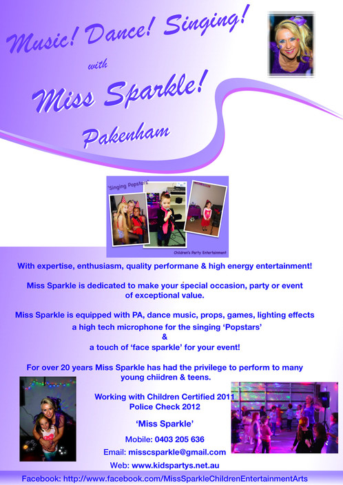 Miss Sparkle Children's Party's & Entertainment Pic 1