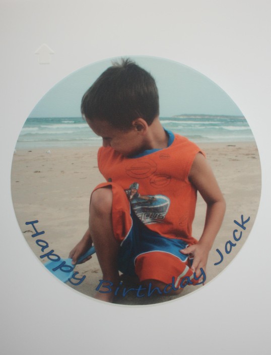 Edible Photo Image Pic 1 - Circle 75 Personalised edible image