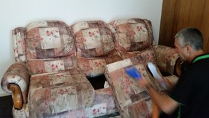 EZY KLEEN carpet & upholstery cleaning Pic 2 - Tony cleaning a lounge suite