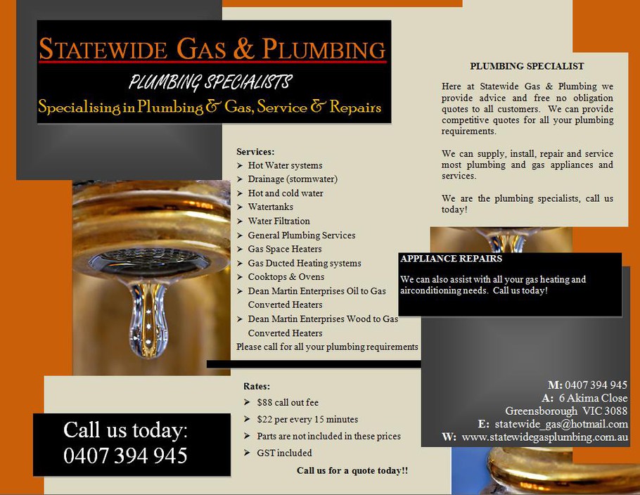 Statewide Gas & Plumbing Pic 1