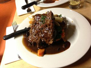 Hotel Bruny Pic 2 - Pretty decent serve of grassfed steak vegies and chips