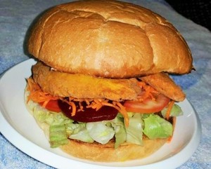 Rocky's Burger Shack Pic 5 - Crispy Chicken Burger