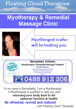 Floating Cloud Therapies Myotherapy, Reiki & Remedial Massage Clinic Pic 4 - Know who will be treating you