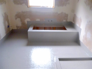 Aquablock Pic 5 - Pretile waterproofing membranes in a bathroom