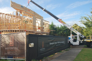 Liftrite Rigging & Crane Hire Pic 5 - Roof trusses in Hawthorn East VIC