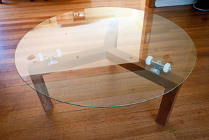 Chris Wann Woodwork Pic 3 - Lazy Susan Coffee Table