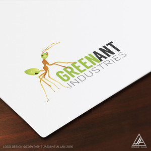 Jasmine Allan Pic 5 - Logo design for a lovely client Green Ant Industries