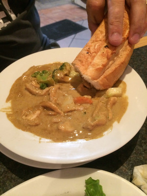 Saigon Cafe & Noodle Restaurant Pic 5 - Chicken curry and bread