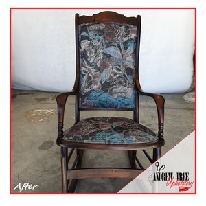 Andrew Tree Upholstery Pic 5 - Rocking Chair Restoration