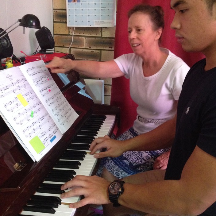 Jeanette's Piano Studio Pic 1 - Learning with personalised instructions for each student young or mature beginner or advanced