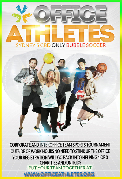 Office Athletes Pic 1 - Bubbler Soccer Dodgeball and more