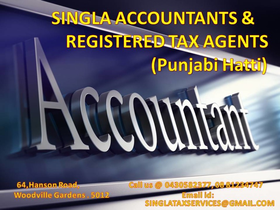 Singla Accountants & Registered Tax Agents Pic 1 - BOOK KEEPING ACCOUNTING BUSINESS TAX RETURNS INDIVIDUAL TAX RETURNS