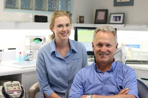 Station Square Dental Pic 2 - Dr Peter Rogers and Dental Assitant atStation Square Dental Centre