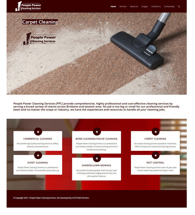 Ctrl F5 Web Services Pic 1 - People Power Cleaning Services Website